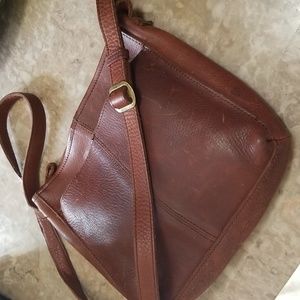 Duluth Trading Leather Crossbody Messenger Forever Bag
